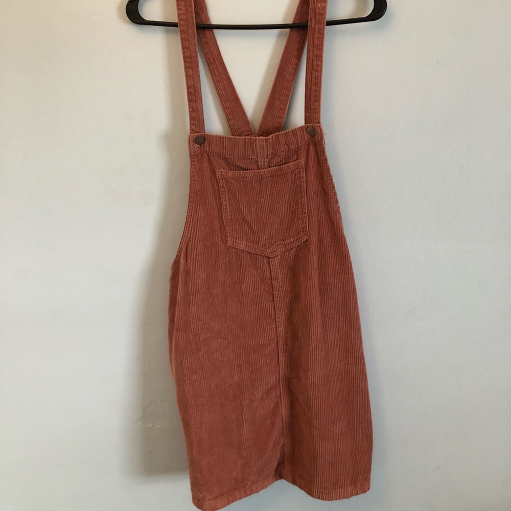 Pink overall dress